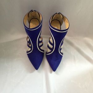Gwen Stefani Blue Pointed Toe Stiletto High Heels