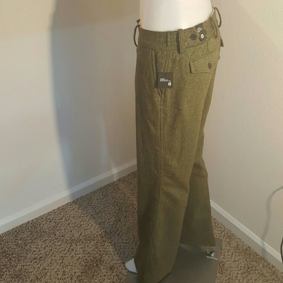Lined Limited green and brown Cassidy dress slacks