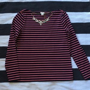 🌟NWOT🌟J.Crew stripped crew neck LS Shirt Size:S