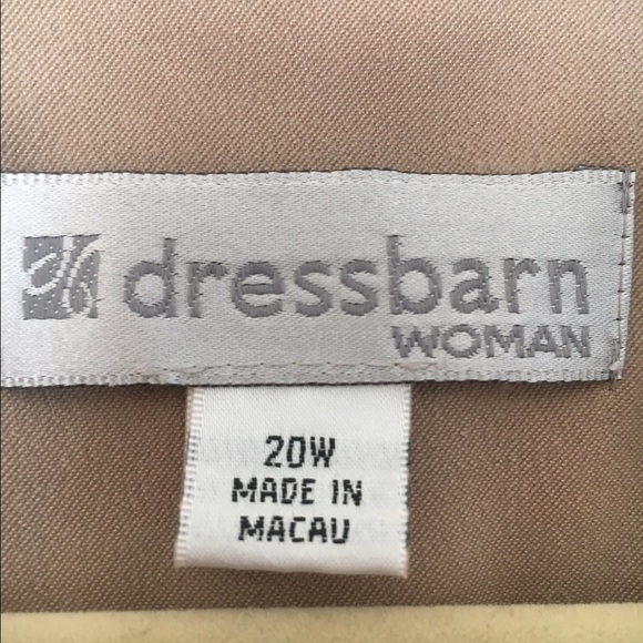 Dress Barn Tan Zip Blazer - Picture 3 of 3