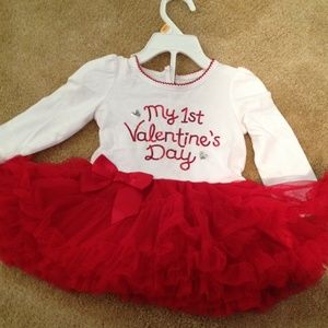 9-12 months "My First Valentines Onesie"