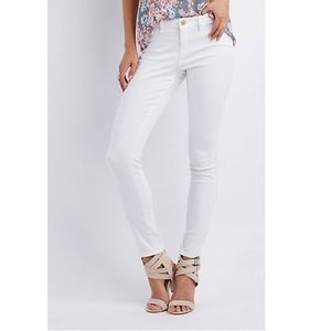 Refuge white skinny jeans