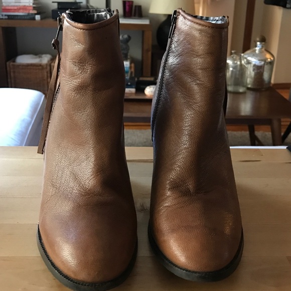 Leather booties