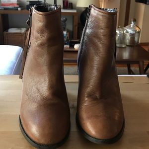 Leather booties