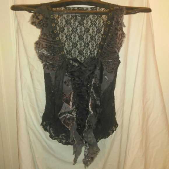 Seven by Express lace corset type top