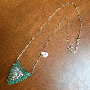 Silpada Patina shield necklace.