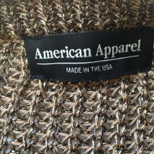 American apparel cropped metallic cardigan