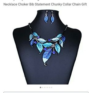 NIB Statement necklace and earrings