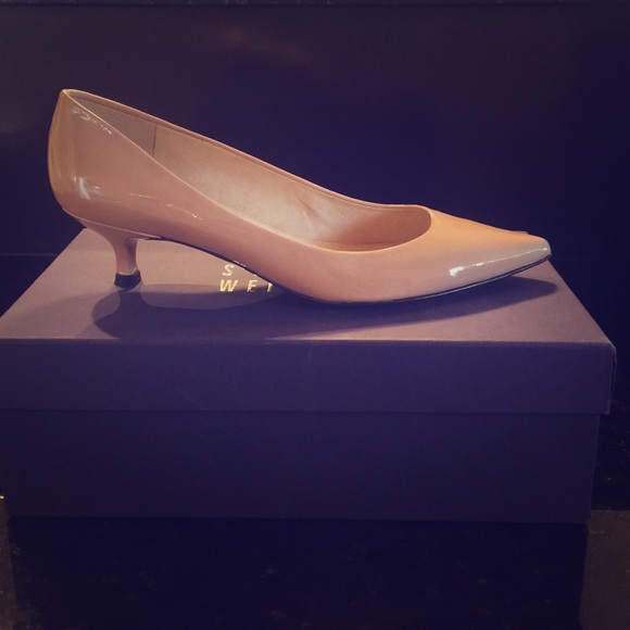 Poco patent Stuart Weitzman shoe