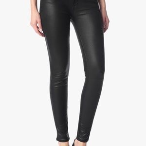 7 For All Mankind Jeans - Faux Leather Skinny Jeans in Black 7 For All Mankind Jeans - Faux Leather Skinny Jeans in Black