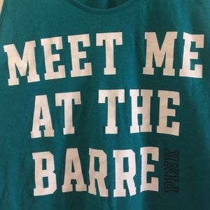 Victoria's Secret PINK Racerback Turquoise Tank
