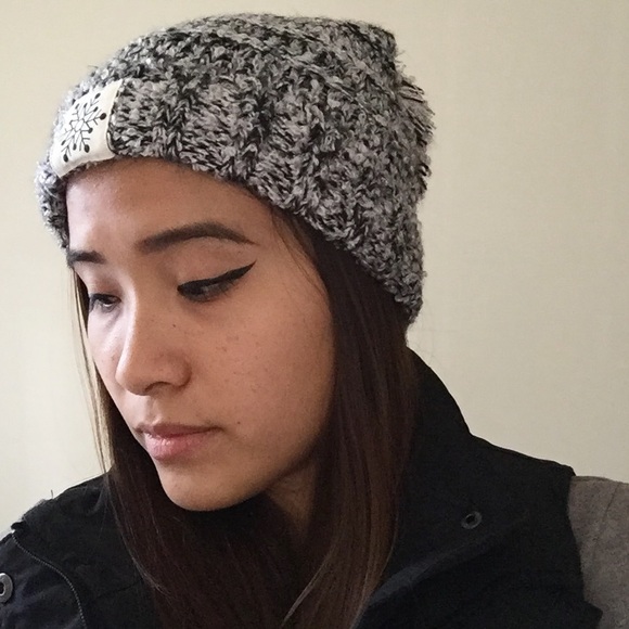 Grey Snowflake Beanie - Picture 3 of 3