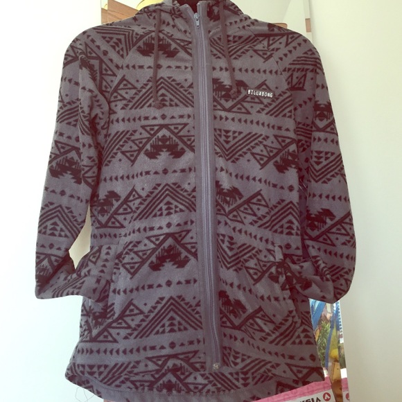 Billabong Fleece Zip Up NWOT