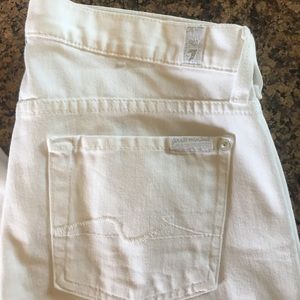 7 for all mankind white pants