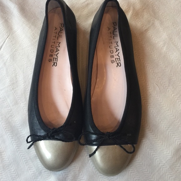 Black and bronze flats.  Paul Mayer!