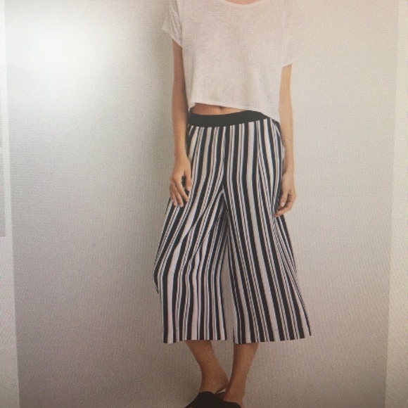 Stripped Pattern Culottes