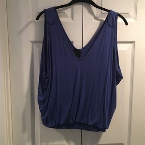 Beautifully draped cobalt blue top!