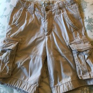 Abercrombie & Fitch men's khaki cargo shorts