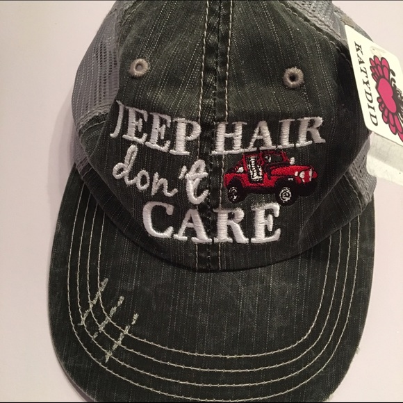 NWT "Jeep Hair, Don't Care" Trucker Hat