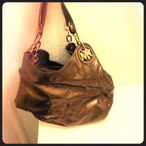 Michael kors snake leather purse