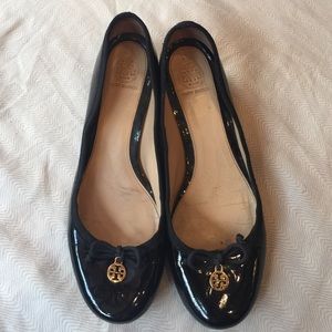 Real Tory Butch flats.  One inch heel.