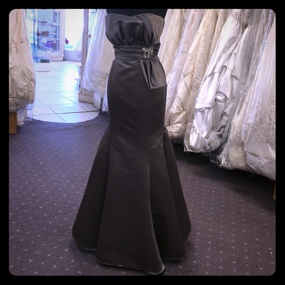 Gunmetal mermaid gown