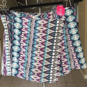 Agaci skort. Printed Blue