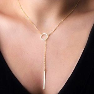Long simple necklace