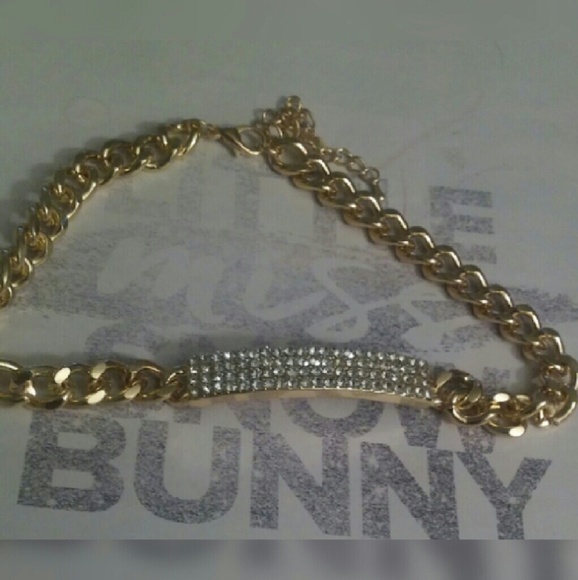 Vera by New York Jewelry - Crystal pave thick chain choker