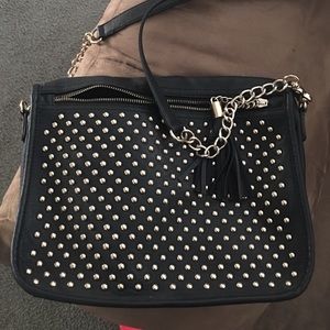 Black stud cross body purse (SOLD)