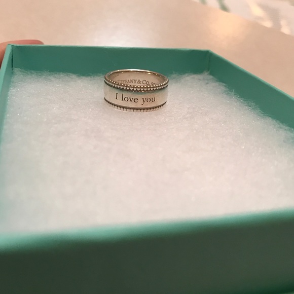 Tiffany Co. "I love you" ring size 6.5