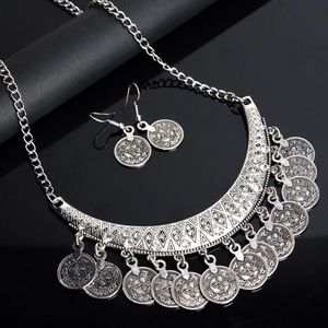 Coins Nice Necklaces&Earrings Set
