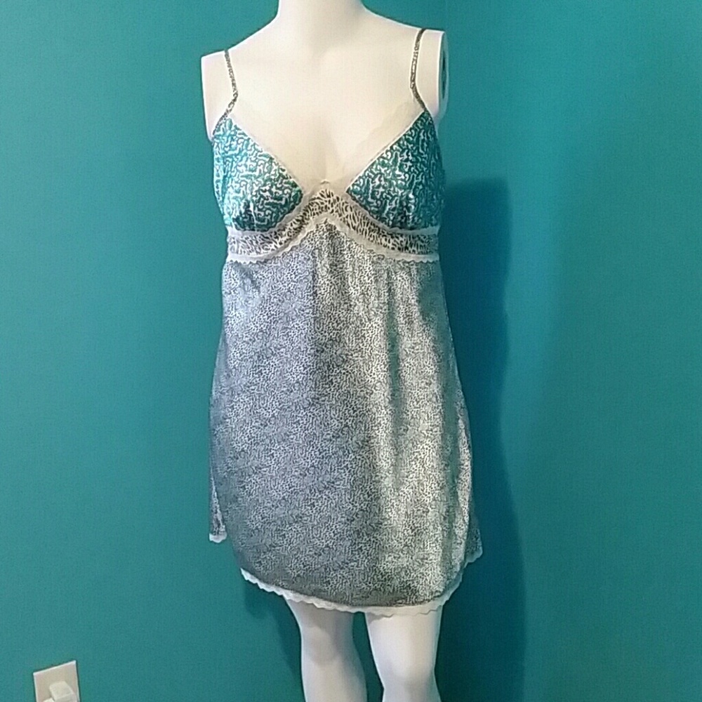 BOGO 1/2 OFF  Teal Print Negligee