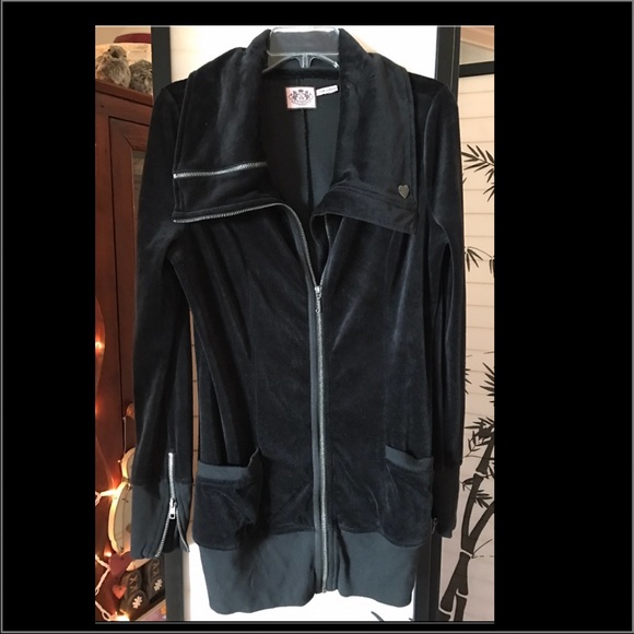 💕💗Juicy Couture long zip up Velour Jacket 💕💗