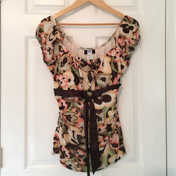 Floral blouse autumn colors