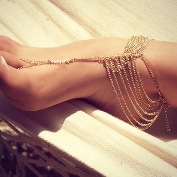 Sexy Anklet Multi Chain Tasse Anklets
