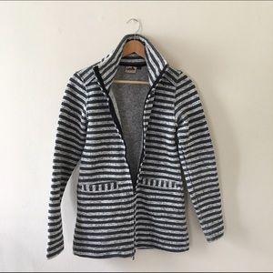 Kona fleece lined stripe outdoor jacket