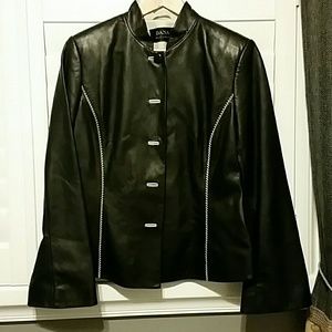 Dana Buchman buttery soft leather jacket