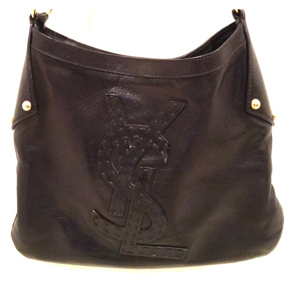 YSL black leather handbag. I'm great condition.