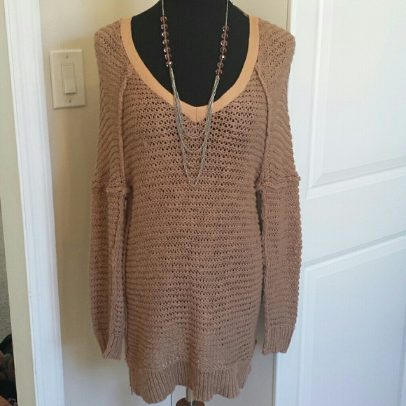 Free People Sweaters - Free People Oversized Wide Knit Boyfriend Sweater