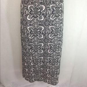 Long Flowy Skirt with Unique Design-M