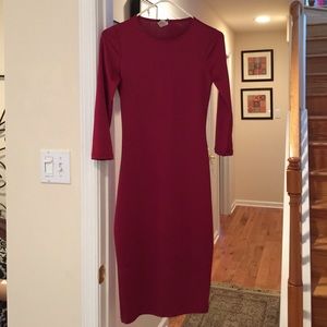 Quarter sleeve dress