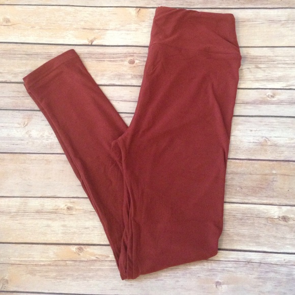 rust colored leggings