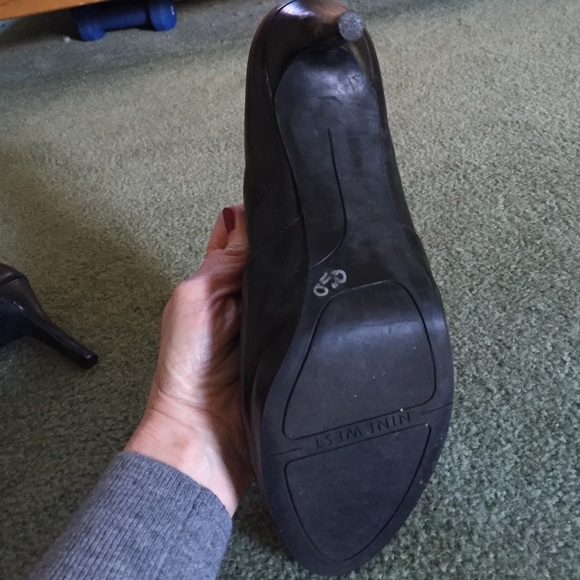 Black leather  dress booties - Picture 3 of 4