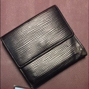 Louis Vuitton Epi Elise Wallet Black