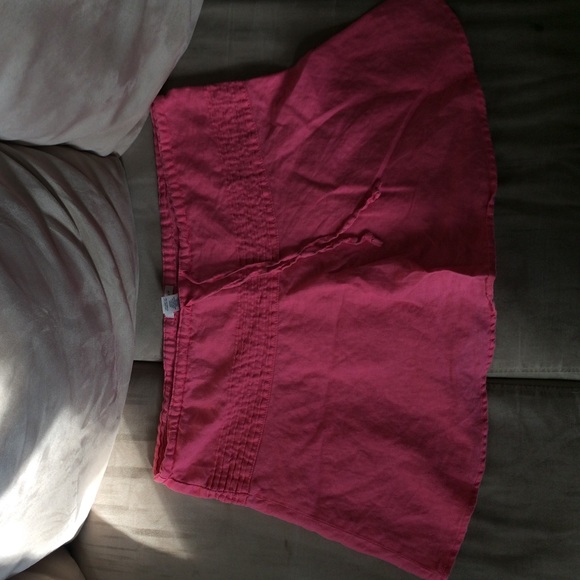 Pink mini skirt