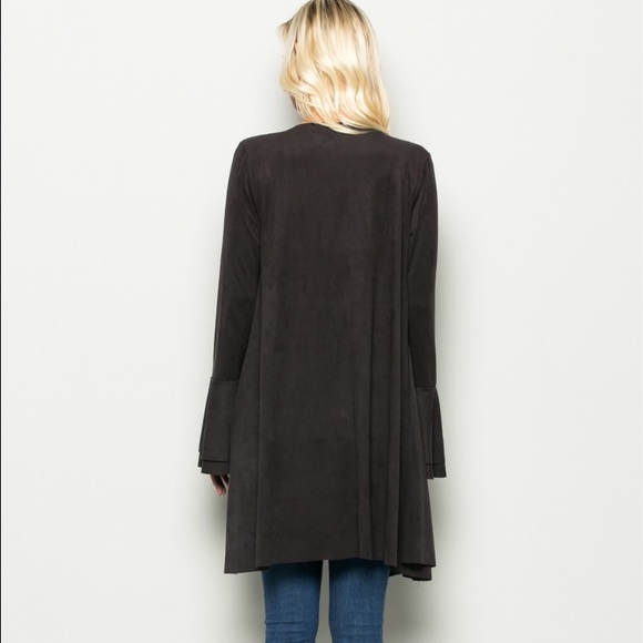 Bohemian jacket with pockets and bell sleeves - Picture 3 of 4