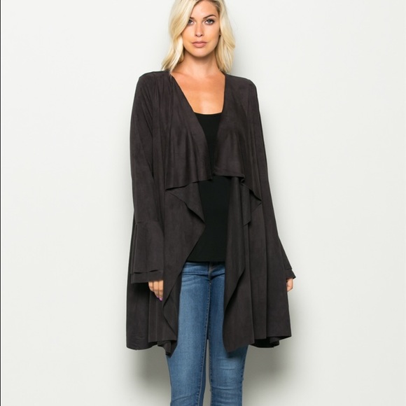 Bohemian jacket with pockets and bell sleeves - Picture 4 of 4