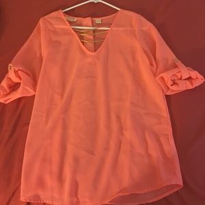 Orange Gold Bar Shirt