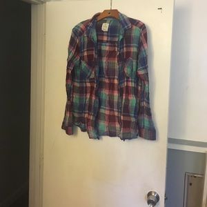 Button down plaid